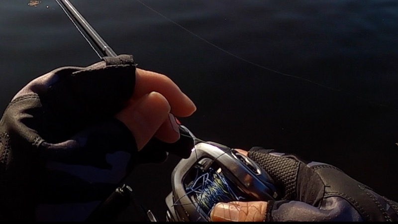 ２ozビッグベイトを高切れさせないベイトPEセッティング！これで恐れずフルキャスト！　バックラッシュ